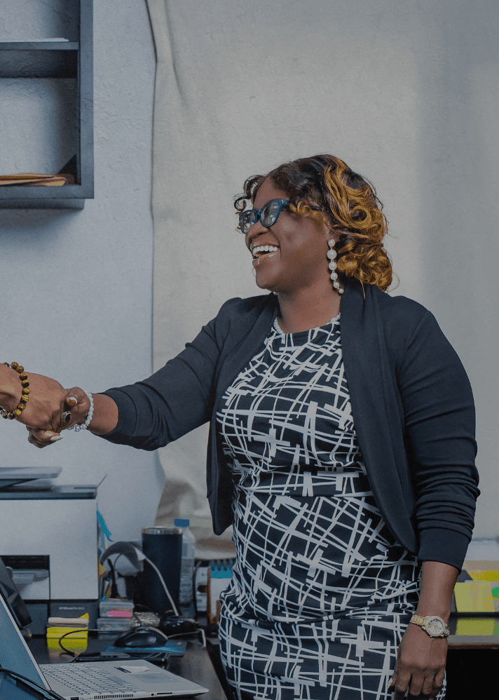 Natalie Shaking Hands